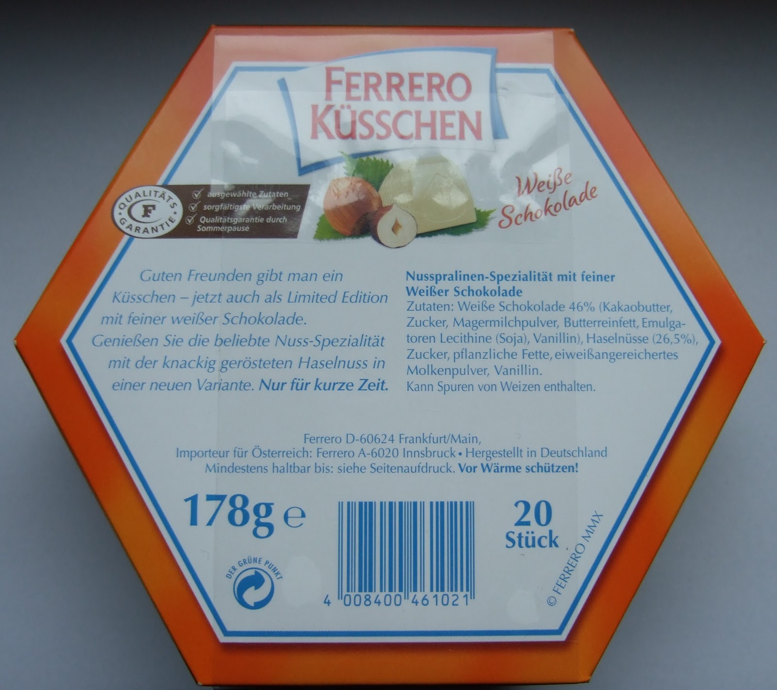 allaboutevchen: Neu - Ferrero Küsschen Weiße Schokolade