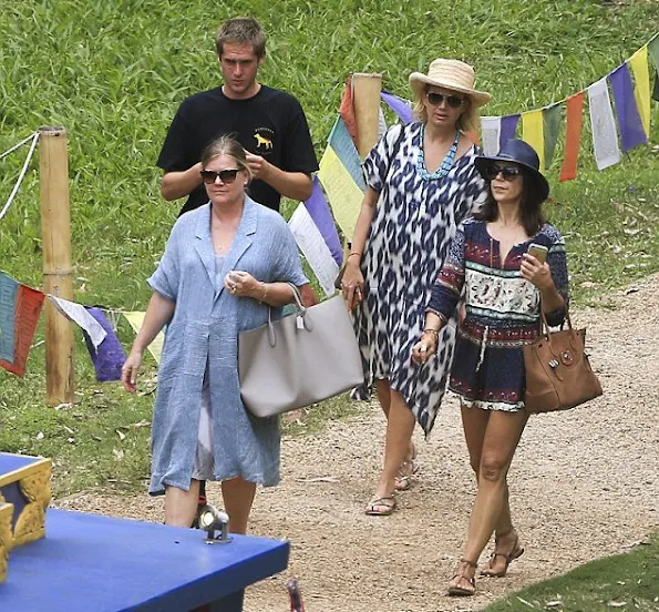 Crown Princess Mary of Denmark and her friends visited Crystal Castle & Shambhala Gardens in Byron Bay