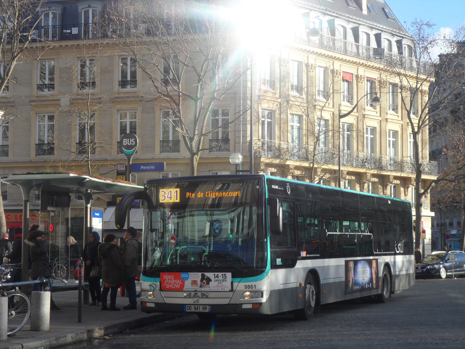 L'arrivée des Bolloré Bluebus 12m sur la ligne de bus RATP 341