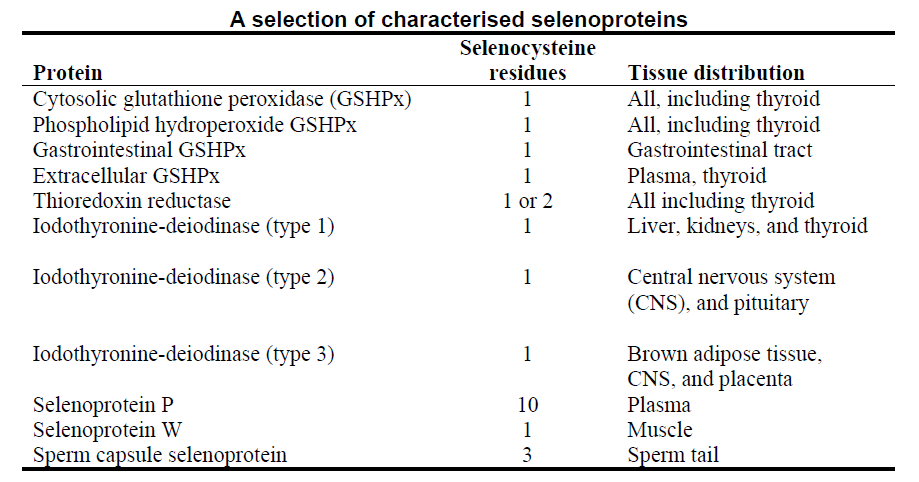Beautiful Nature: Criteria for Assessing Selenium Requirements