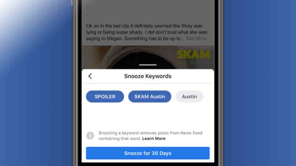 Silenciar palabras claves en Facebook Silenciar palabras claves en Facebook