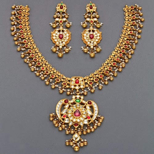 Mangatrai's Latest Tussi Necklaces - Jewellery Designs