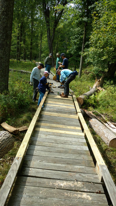 repaired boardwalk