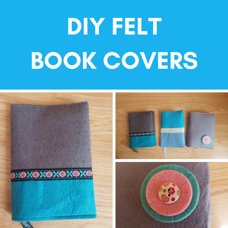 DIY Felt Book Covers Keeping it Real