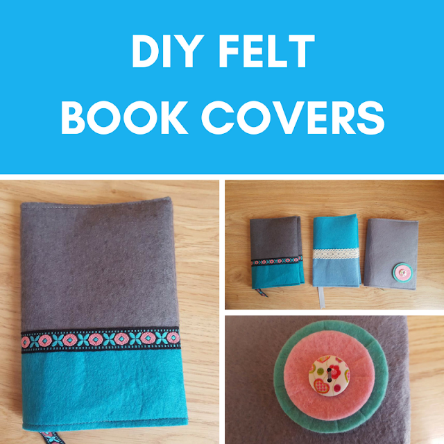 DIY Felt Book Covers Keeping it Real