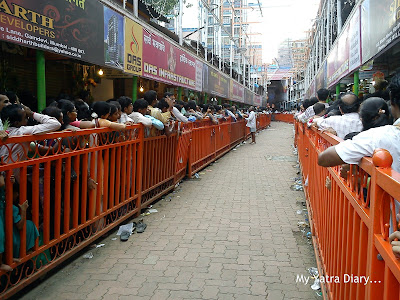 Long Mukhdarshan lines to meet the Lalbaugcha Raja during Ganesh Chaturthi celebrations