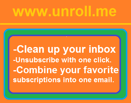 Get Rid of Spam Emails at one click Keep inbox clean use Unroll.me