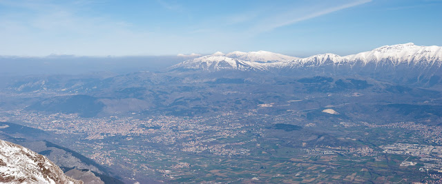 L'Aquila vista da monte Ocre