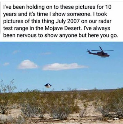 China Lake UFO Post Supuestas fotos de OVNIs sobre China Lake analizadas