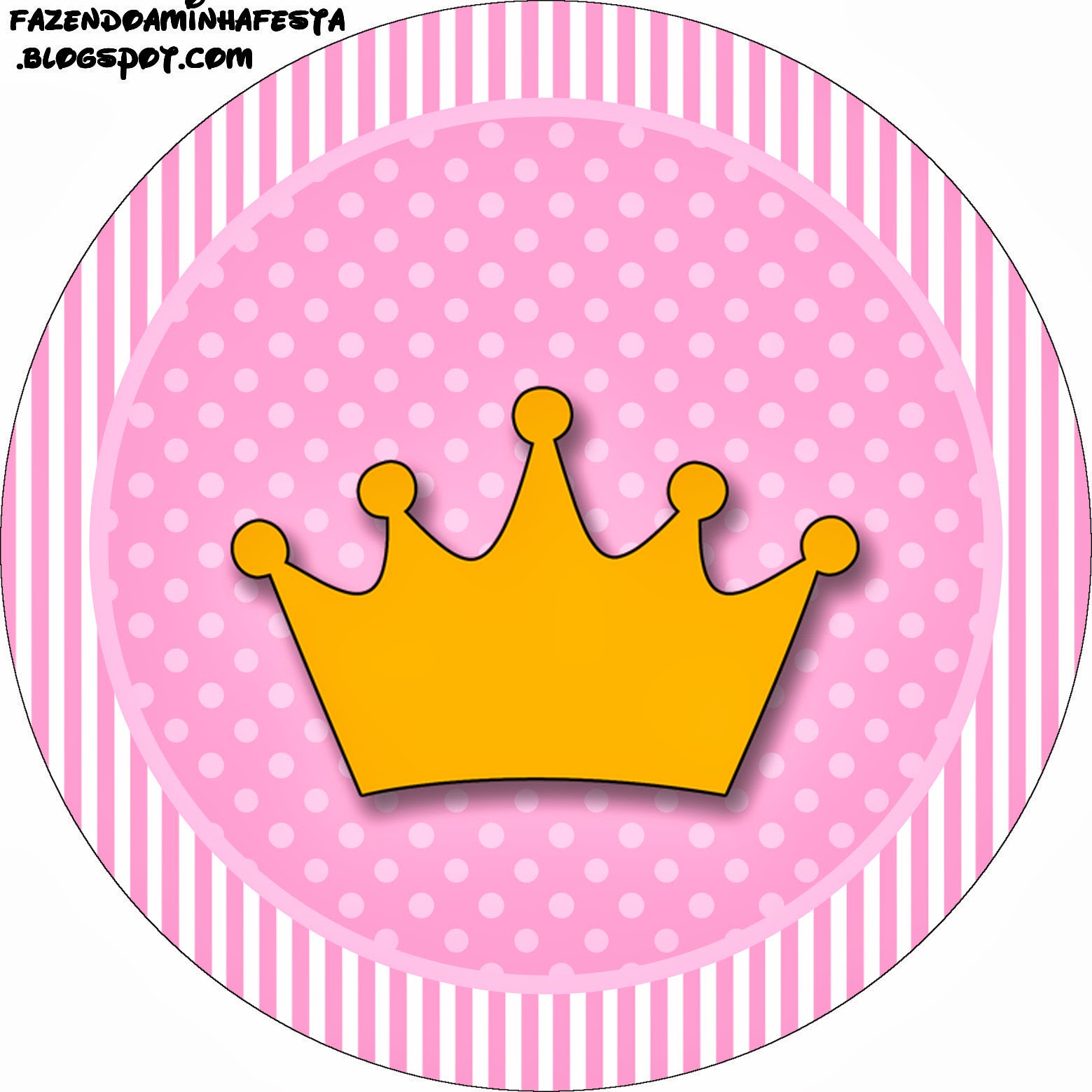 Crown Cupcake Toppers Templates