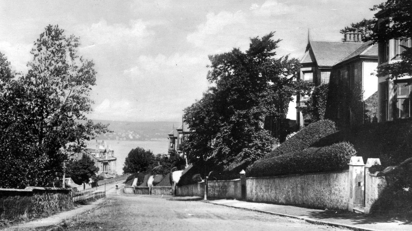 Tour Scotland Old Photograph Tower Drive Street Gourock Scotland