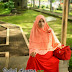 Gambr Gamis Warna Merah Set Hijab