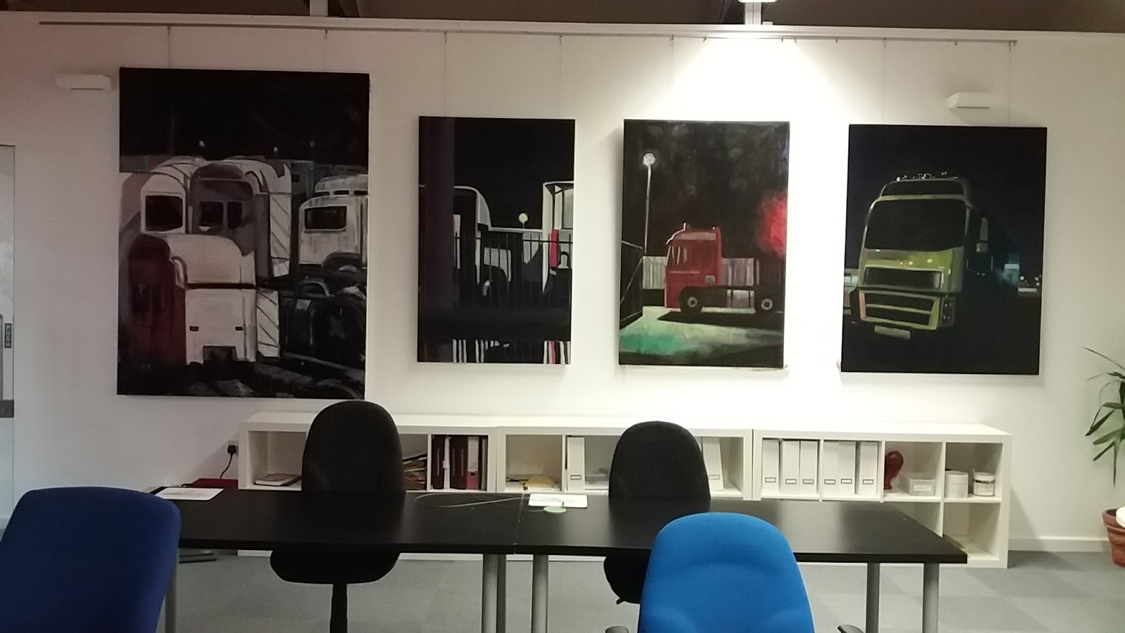 Hugh Marwood Highway Anxiety Recent Paintings By Shaun