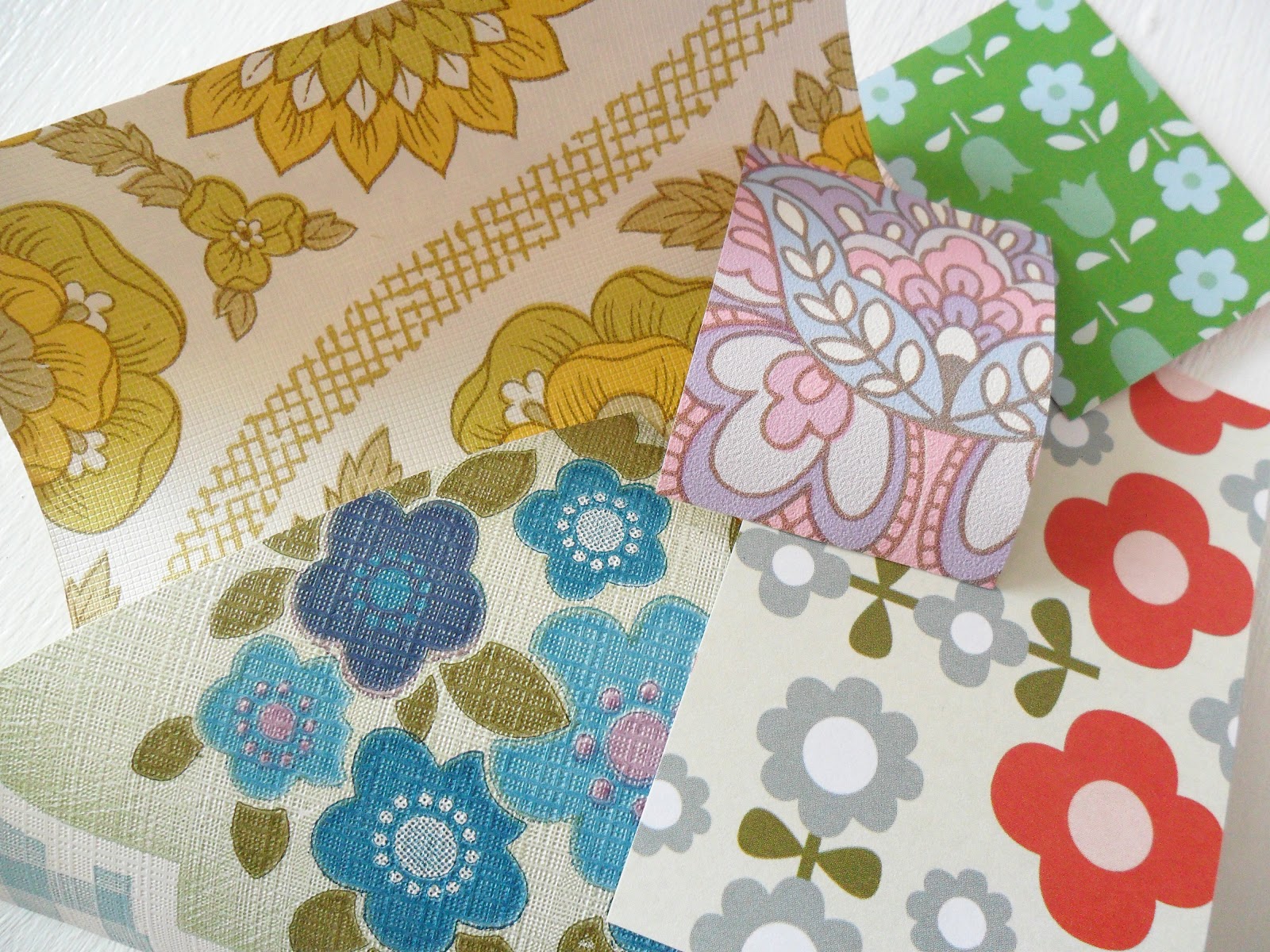 Teawagontales more things to do with vintage wallpapers...