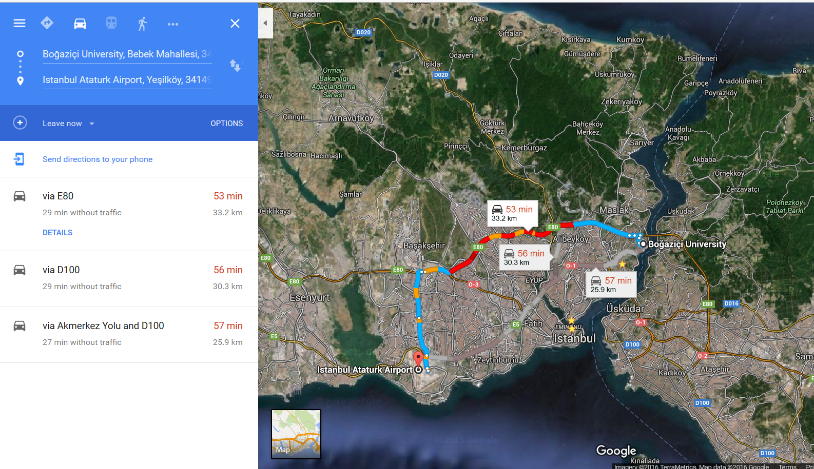 to get to bogazici university the driver will take the last exit cross over the freeway onto the major avenue that runs through the residential districts to get to bogazici university the driver will take the last exit cross over the freeway onto the major avenue that runs through the residential districts