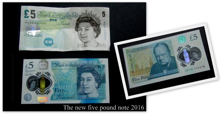 The New Five Pound Polymer Note 2016 - The Plastic Money Finally!