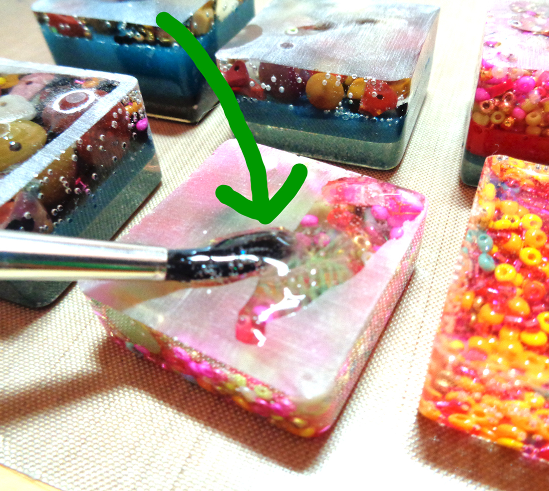 I LOVE RESIN Resin Cubes With Leftover Resin Pours