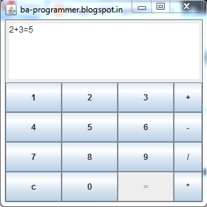 simple calculator in java‎ - BAProgrammer
