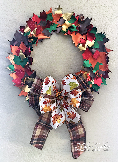 Autumn Wreath with Rinea Foiled Paper