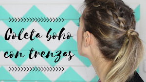 coleta boho con trenzas