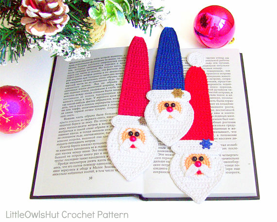 Santa applique Crochet pattern 