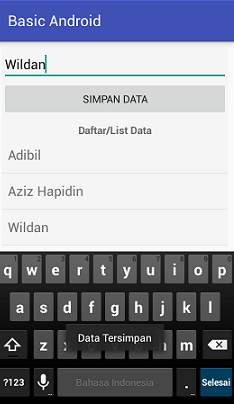 Screenshot_ListView dengan ArrayAdapter Example Screenshot_ListView dengan ArrayAdapter Example