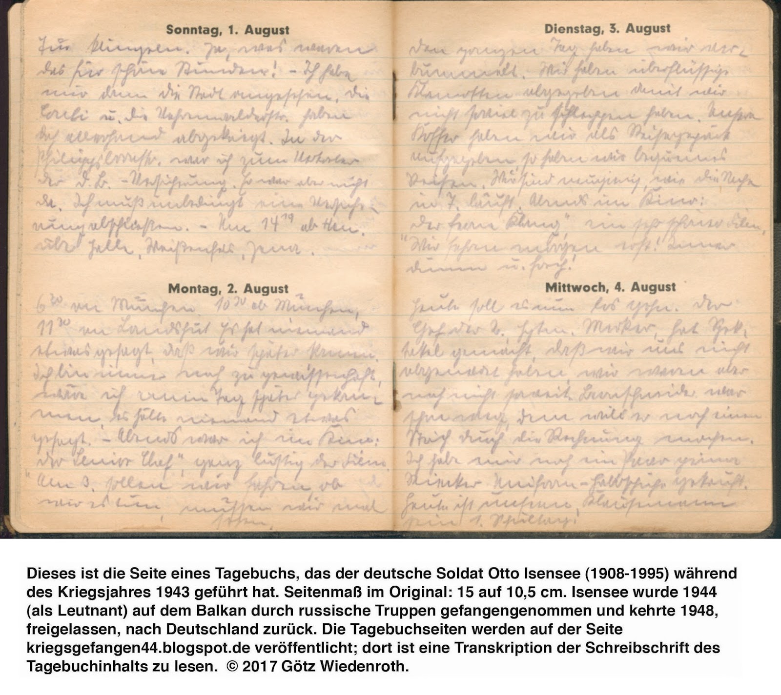 Exkurs Wehrmachtfahrscheine Des Tagebuchverfassers Von 1943 Und