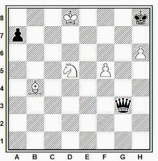 arco reparar patinar Problema de ajedrez 1001: Estudio de V. y M. Platov (Rietsch, 1909)