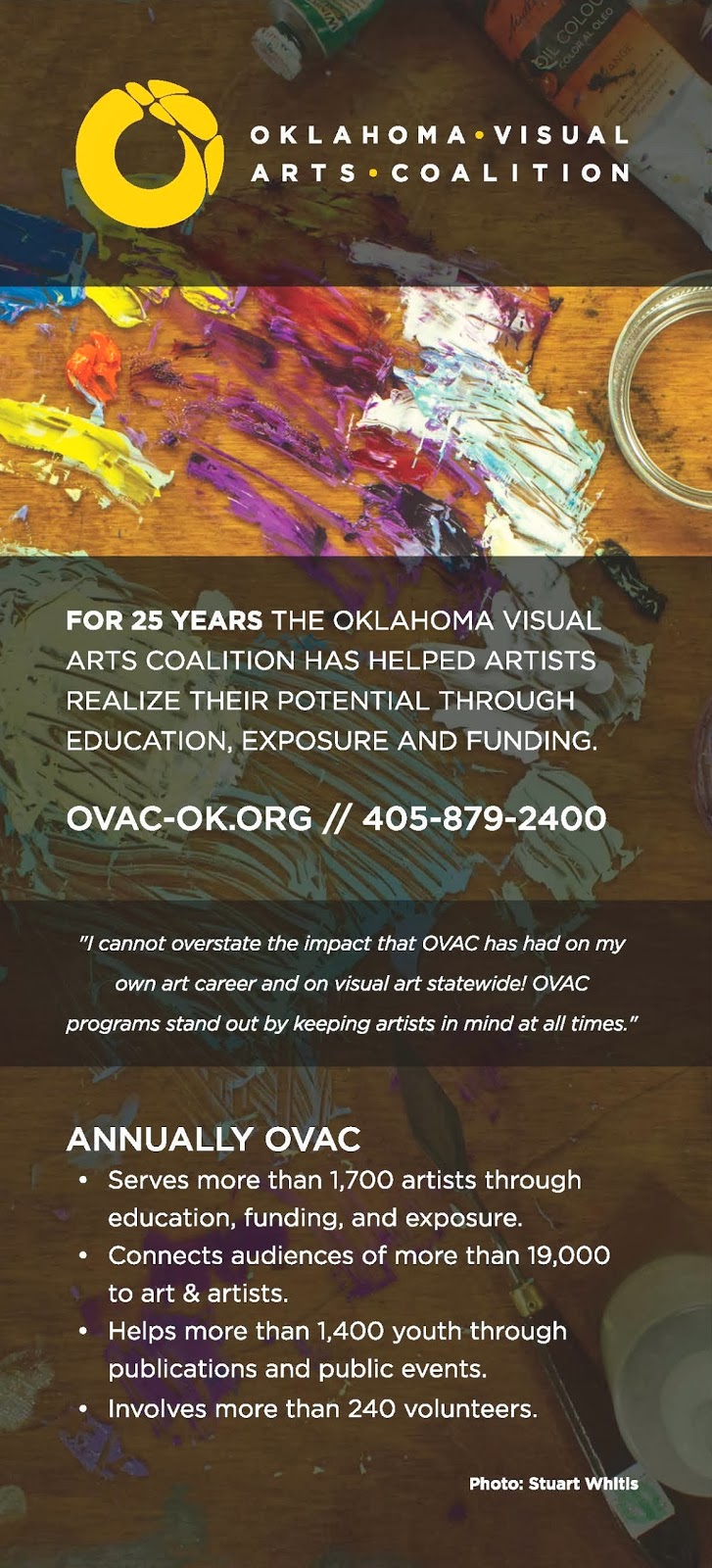 Oklahoma Visual Arts Coalition Celebrating OVAC’s 25Year Impact