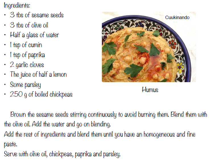 Cuukinando How to make hummus if you don't have tahini