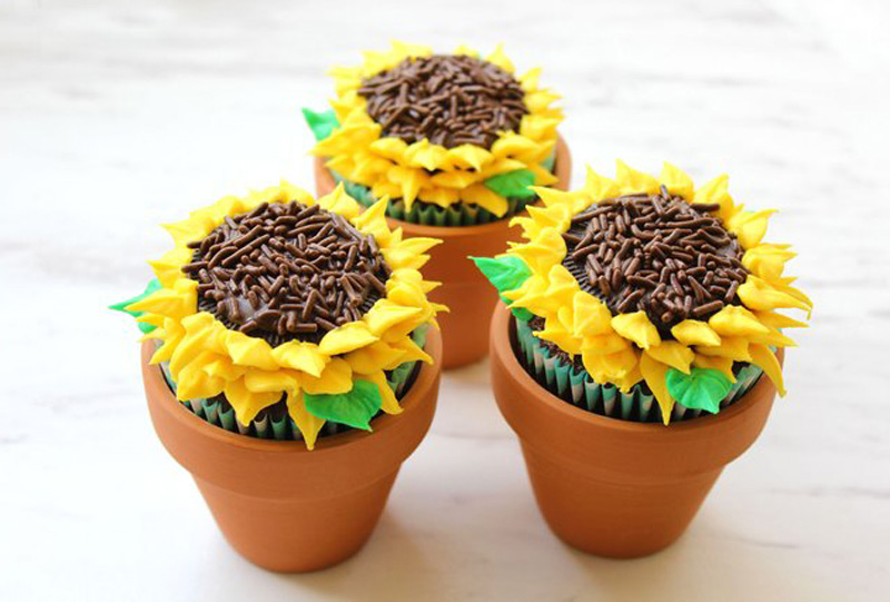 Sunflower Cupcakes How to Make Sunflower Cupcakes