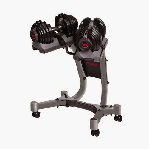Information on Gardens Bowflex adjustable dumbbells