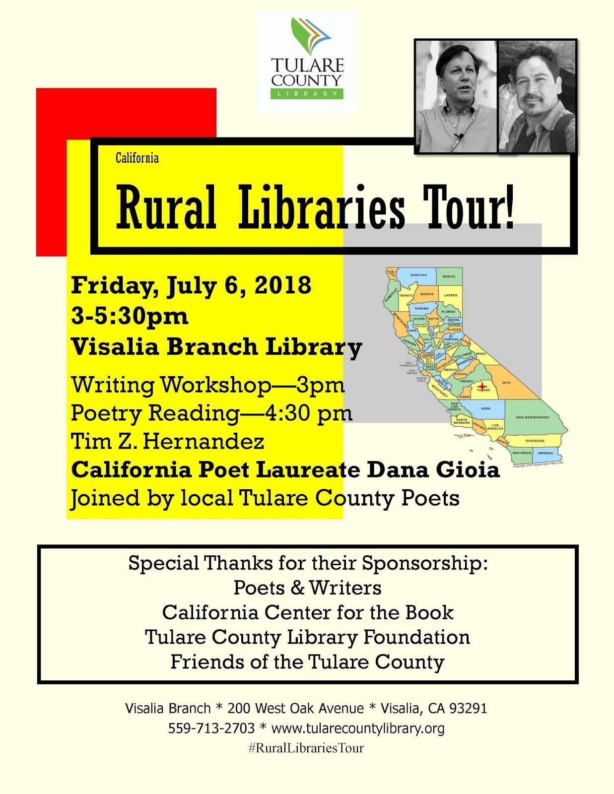 Tulare County Library News and Events: July 2018