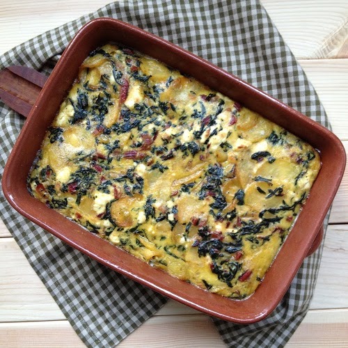 Greenway36: Kartoffel-Mangold-Frittata mit Feta aus dem Backofen