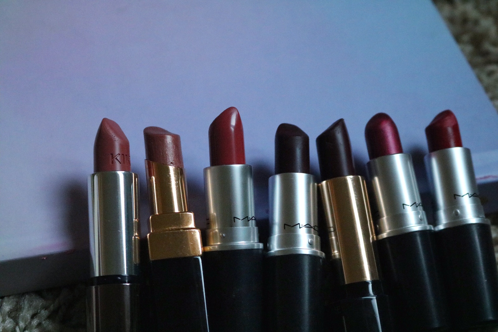 RAL rouge à lèvres foncés automne fall hiver christmas MAC chanel nyx noholita blog blogger blogueuse