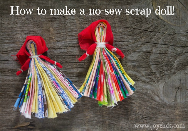 SCRAP DOLL: Easy kid-friendly craft and homemade gift idea using fabric  scraps.