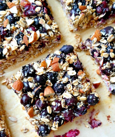 Blueberry Oatmeal Breakfast Bars Blueberry Oatmeal Breakfast Bars
