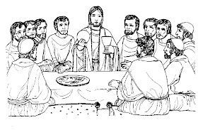 última cena colorear última cena colorear