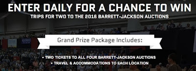 Oma was announced as the Grand Prize Winner of the 2016 CRAFTSMAN Barrett-Jackson Auction Trips Sweepstakes!!!!!