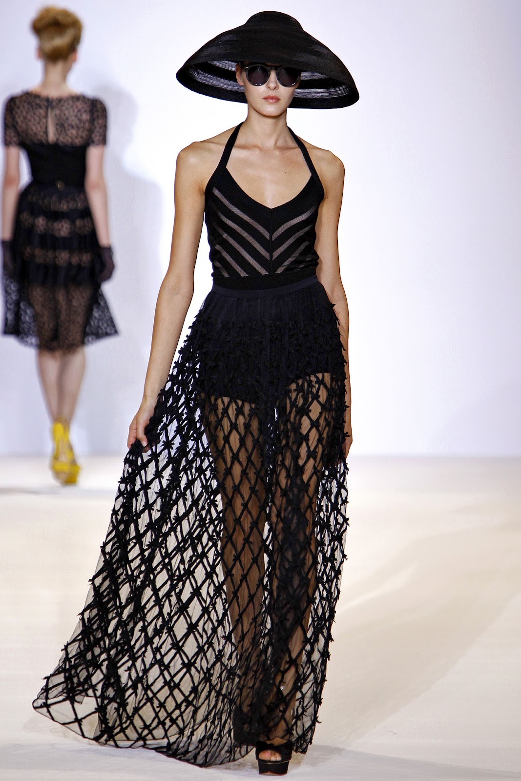 Платье Temperley London сетчатое