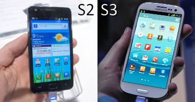 difference between samsung s2 and s3