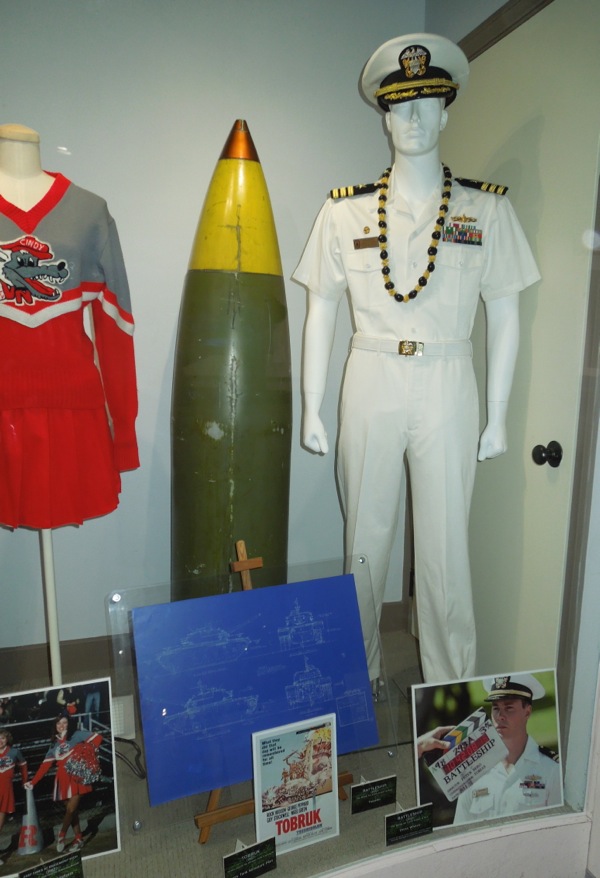 Hollywood Movie Costumes and Props Alexander Skarsgård's Battleship dress whites and torpedo