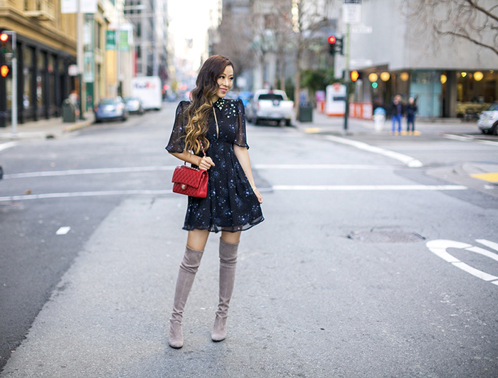 embellished star dress