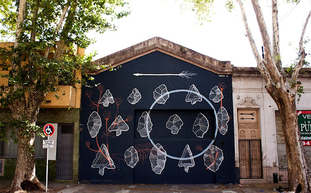 New Street Art Mural By Argentinean Painter Pastel in Villa Crespo, Buenos Aires. 1