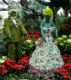 Allan Gardens Conservatory Christmas Flower Show 2013 people topiary by garden muses: a Toronto gardening blog