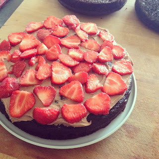 Guac and Roll: Vegan chocolate birthday cake