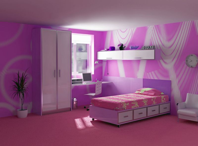 Habitaciones decoradas con color Violeta o Púrpura ~ Decorar Tu Habitación
