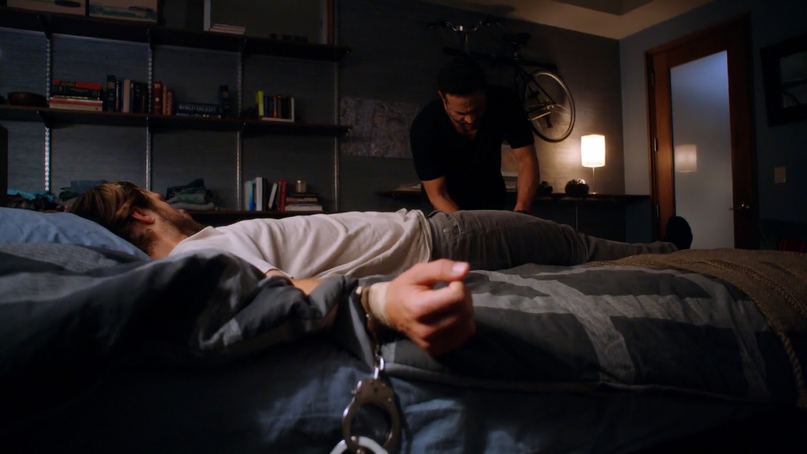 Man Tied To Bed
