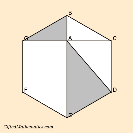 Gifted Mathematics: Triangles in a Hexagon: Middle Secondary ...
