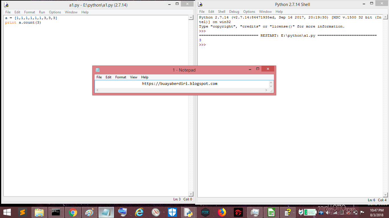 18 belajar bersama python list count in python